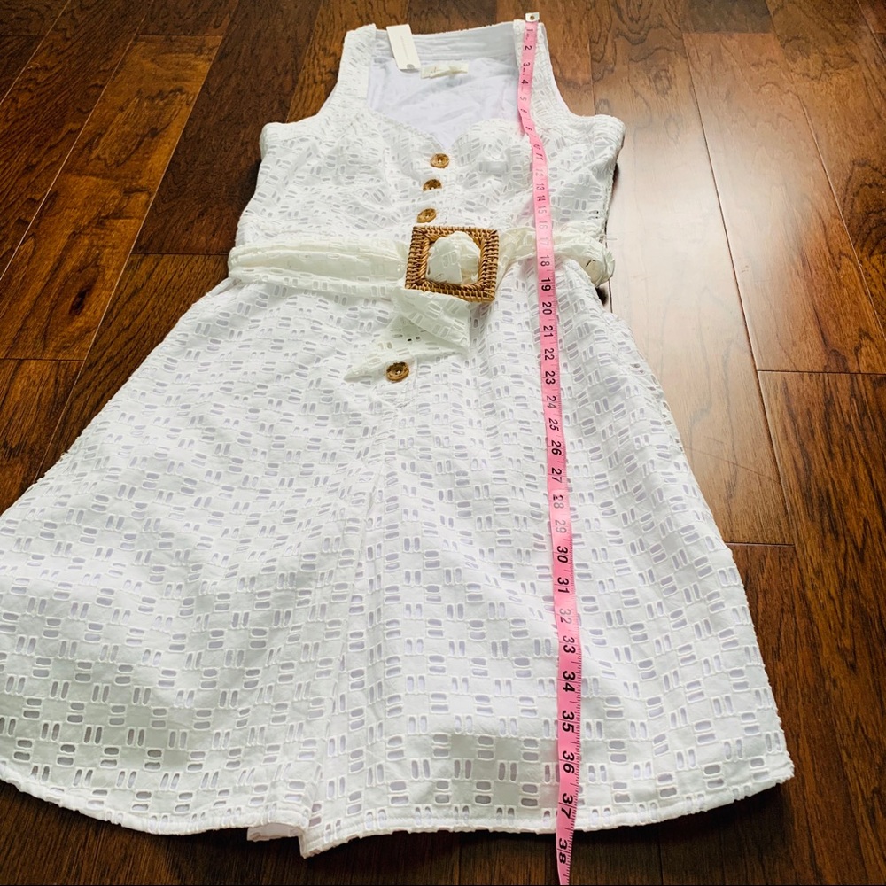 NWT Anthropologie belted eyelet romper - Picture 4 of 8